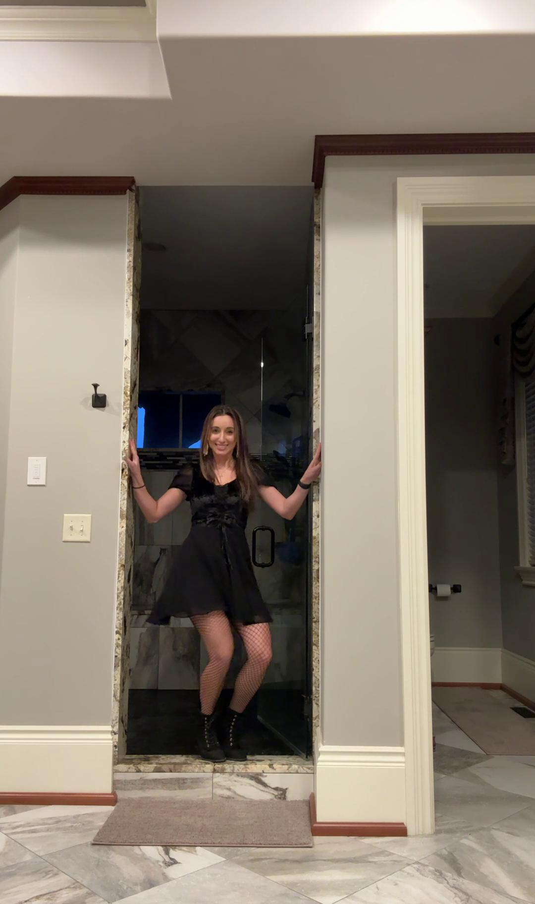 Christina Khalil Sexy Fishnet Pantyhose Onlyfans Video Leaked